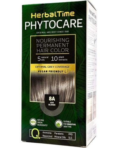 Herbal Time Phytocare Боя за коса, 8A Пепелно рус - 1