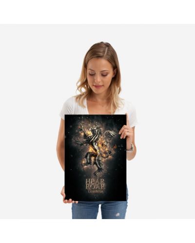 Метален постер Displate - Game of Thrones: Hear me roar Lannister - 2