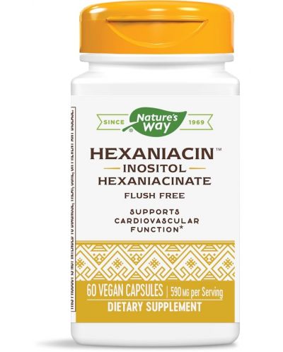 Hexaniacin, 590 mg, 60 капсули, Nature’s Way - 1
