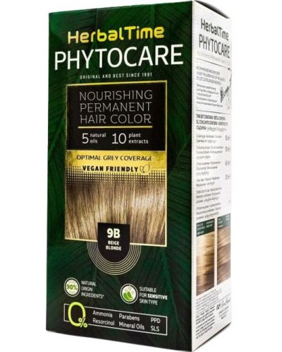 Herbal Time Phytocare Боя за коса, 9B Бежово рус - 1