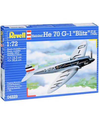 Сглобяем модел Revell - Самолет Heinkel He 70 G-1 "Blitz" (04229) - 1