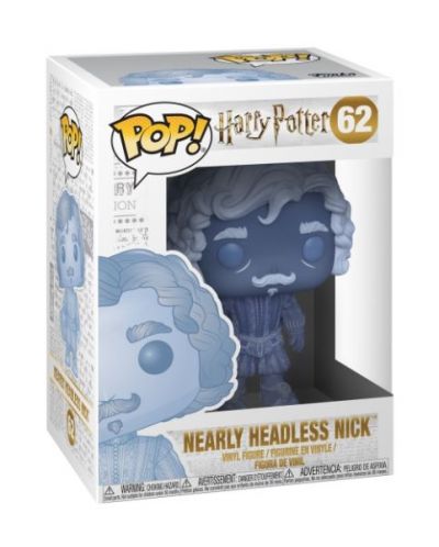 Фигура Funko Pop! Movies: Harry Potter - Nearly Headless Nick (Blue Translucent), #62 - 2
