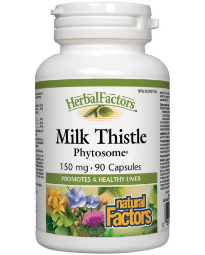 Herbal Factors Milk Thistle Phytosome, 90 капсули, Natural Factors - 1