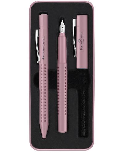 Химикалка и писалка Faber Castell Grip 2010 - Розови сенки - 1
