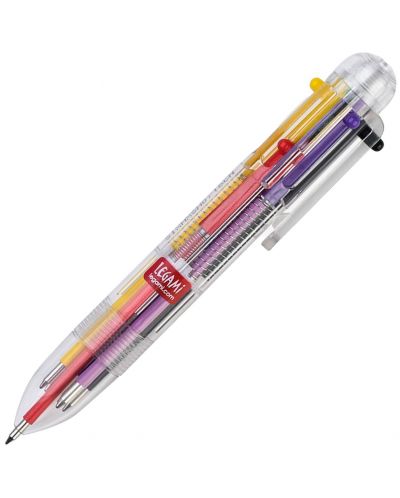Химикалка Legami - Rainbow, 6 цвята - 1