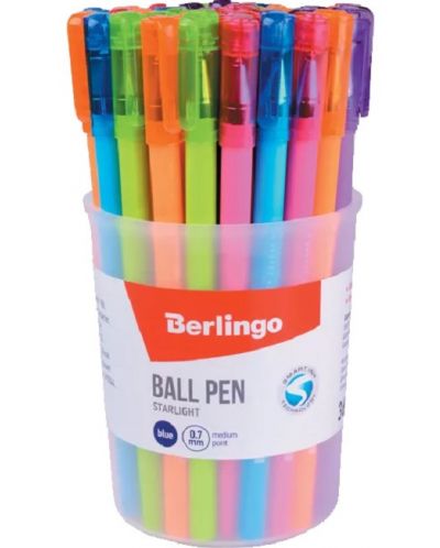 Химикалка Berlingo - Starlight, 0.7 mm, асортимент - 2
