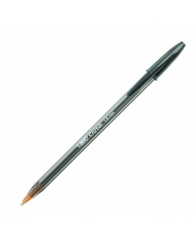Химикалка BIC - Cristal Large, 1.6 mm, черна - 1