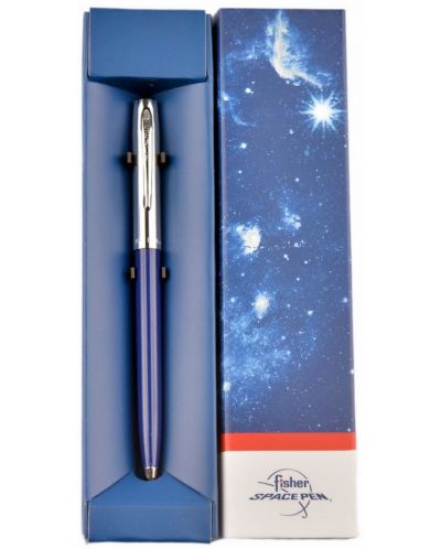 Химикалка Fisher Space Pen Cap-O-Matic - 775 Chrome, синя - 2