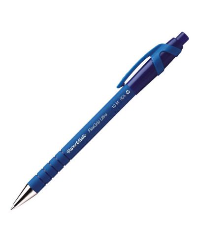 Химикалка Paper Mate Flexgrip - M, синя, 0.4 mm - 1