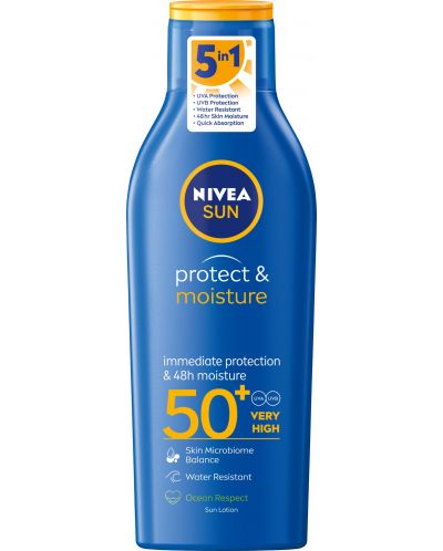 Nivea Sun Слънцезащитен лосион, SPF50+, 200 ml - 1