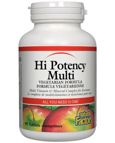 Hi Potency Multi, 90 таблетки, Natural Factors - 1
