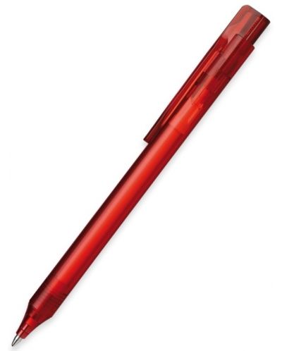 Автоматична химикалка Schneider Essential - М, червена, прозрачен корпус - 1