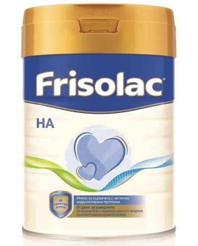 Хипоалергенно мляко за кърмачета Frisolac - HA, 400 g - 1