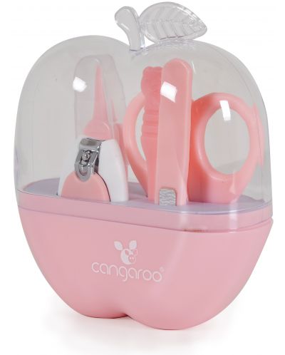 Хигиенен комплект Cangaroo - Apple, розов - 2