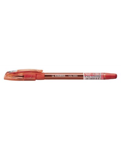 Химикалка с иглен писец Stabilo - Bille, Hi-Flux, червена - 1