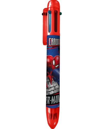 Химикалка с 6 цвята Kids Licensing - Spider-Man - 1