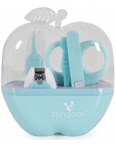 Хигиенен комплект Cangaroo - Apple, син - 1
