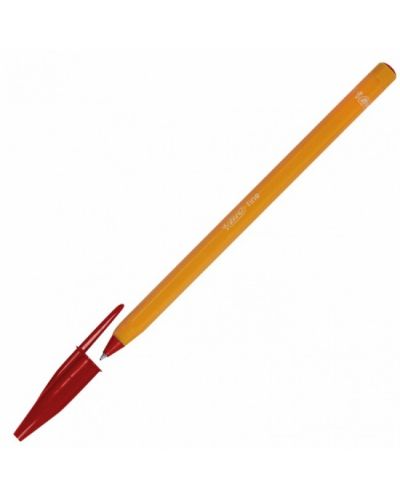 Химикалка BIC Orange Original Fine - 0.8 mm, червена - 1