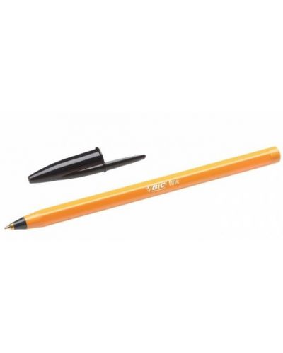 Химикалка BIC Orange Original Fine - 0.8 mm, черна - 1