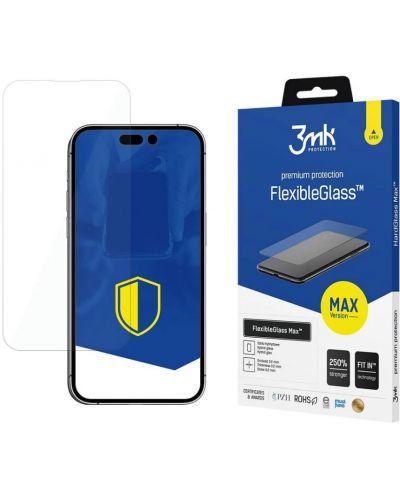 Стъклен протектор 3mk - FlexibleGlass Max, iPhone 14 - 1