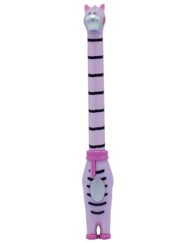 Химикалка с играчка - Розова зебра - 1