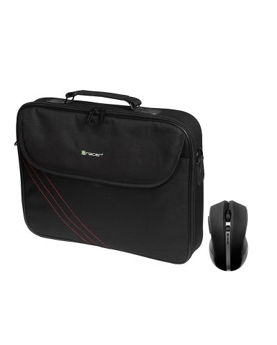 Чанта за лаптоп и мишка Tracer - Bonito Bundle, черна - 1