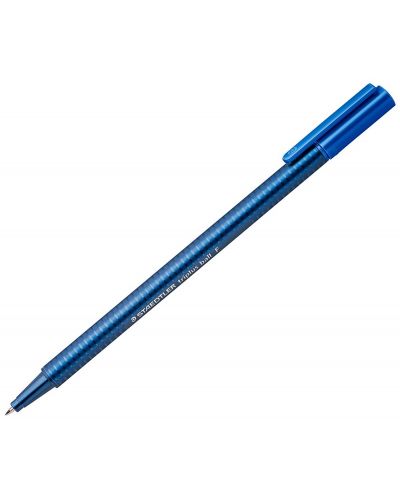 Химикалка Staedtler Triplus 437 - Синя, F - 1