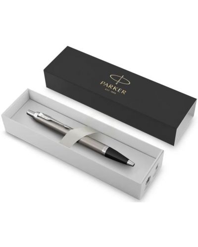Химикалка Parker IM Essential - Сребриста, с кутия - 2