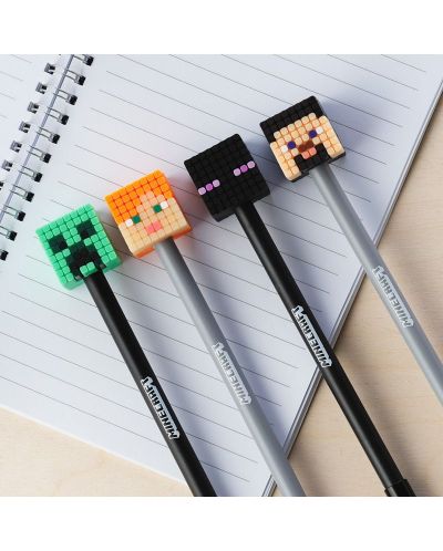 Химикалка с капаче Puckator - Minecraft, асортимент - 2