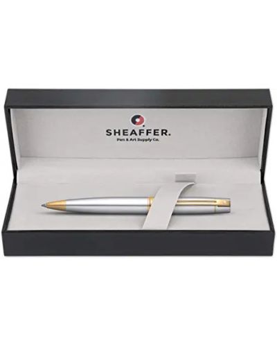 Химикалка Sheaffer 300 - Сребриста със златисто - 7