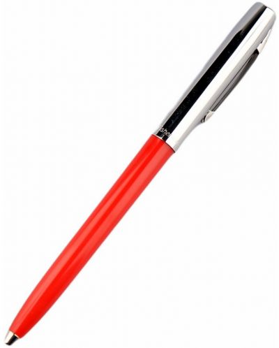 Химикалка Fisher Space Pen Cap-O-Matic - 775 Chrome, червена - 1