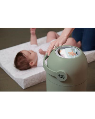 Хигиенен кош за памперси без касети Vital Baby - Зелен - 5