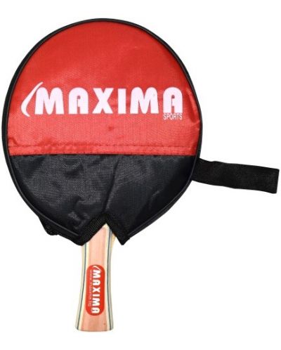 Хилка за тенис на маса Maxima - с калъф, червена - 2