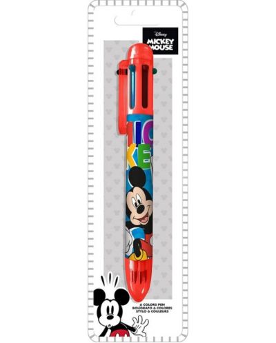 Химикалка с 6 цвята Kids Licensing - Mickey - 2