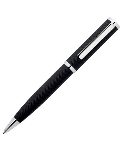  Химикалка Hugo Boss Herringbone - Черно и сребристо - 1