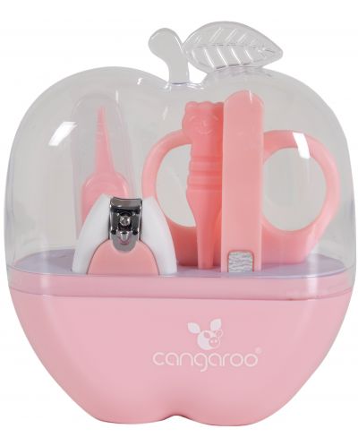 Хигиенен комплект Cangaroo - Apple, розов - 1