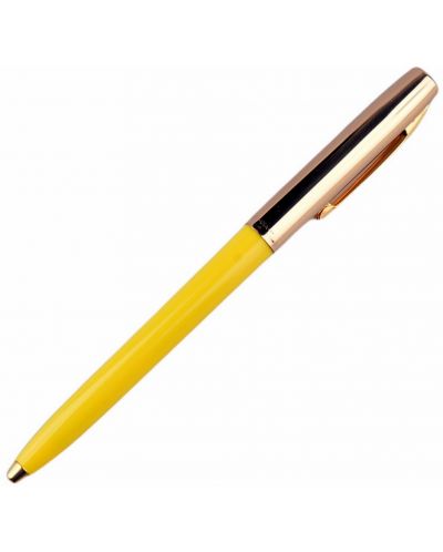 Химикалка Fisher Space Pen Cap-O-Matic - 775 Brass, жълта - 1