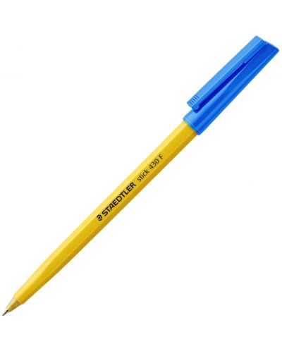 Химикалка Staedtler Stick 430 - Синя, F - 1