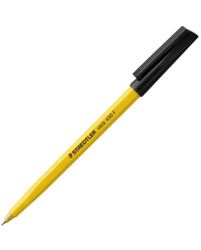 Химикалка Staedtler Stick 430 - Черна, F - 1