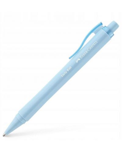 Автоматична химикалка Faber-Castell Daily Ball - XB, светлосиня - 1