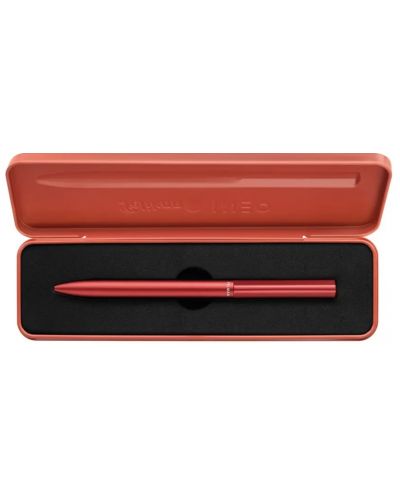 Химикалка Pelikan Ineo - Червена, в метална кутия - 2