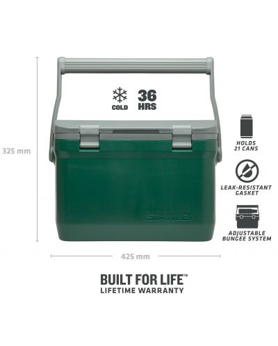 Хладилна чанта Stanley - The Easy Carry Outdoor, 15.1 l, зелена - 5