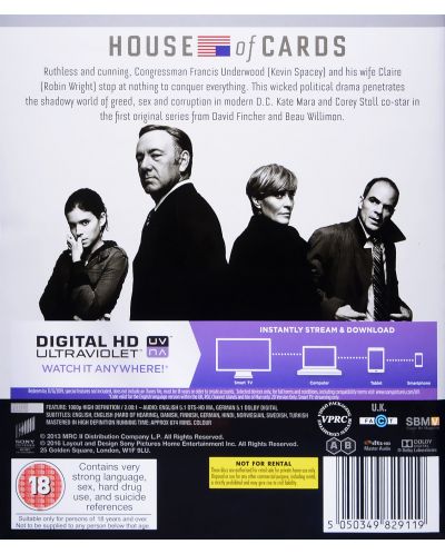 House Of Cards: Season 1 (Blu-Ray) - 3