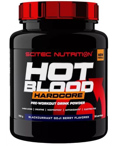 Hot Blood Hardcore, тропически пунш, 700 g, Scitec Nutrition - 1