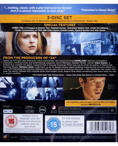 Homeland: Series 1 (Blu-Ray) - 2