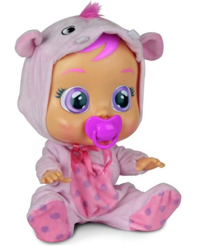 Плачеща кукла със сълзи IMC Toys Cry Babies - Хоупи, хипопотамче - 1