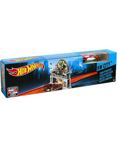 Hot Wheels Писта - Mega Jump Robo Wrecker