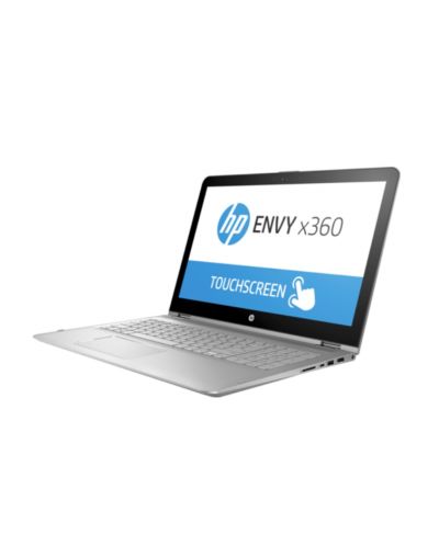 HP Envy x360 15-aq101nn Natural Silver, Core i7-7500U(2.7Ghz/4MB), 15.6" FHD UWVA BV Touch + WebCam, 8GB DDR4 2DIMM, 1TB HDD 7200rpm, no Optic, WiFi a/c + BT, Backlit Kbd, 4C Batt, Win 10 64 bit - 2