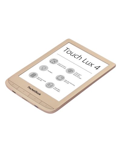 Електронен четец PocketBook - PB627 Touch Lux 4, златист - 4