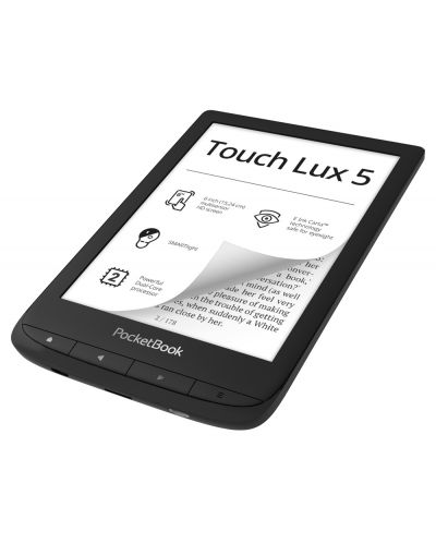 Електронен четец PocketBook - Touch Lux 5 PB628, 6", черен - 4